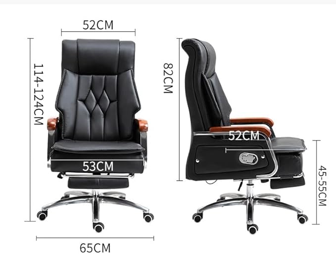 Office Chair Gaming Chair Computer Chair Boss Chair Office Executive Chairs Armchair with Footrest Computer Chair Ergonom (Color : Argento Size : Talla �nica)
