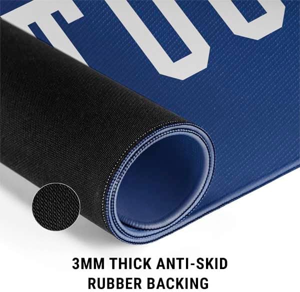 Skinit Large Gaming Mouse Pad - Officially Licensed University of Kentucky Blue Jersey Design with Stitched Edges Waterproof Non-Slip Rubber Base Desk Mat for Keyboard &amp Mouse 31.5 x 11.8 in