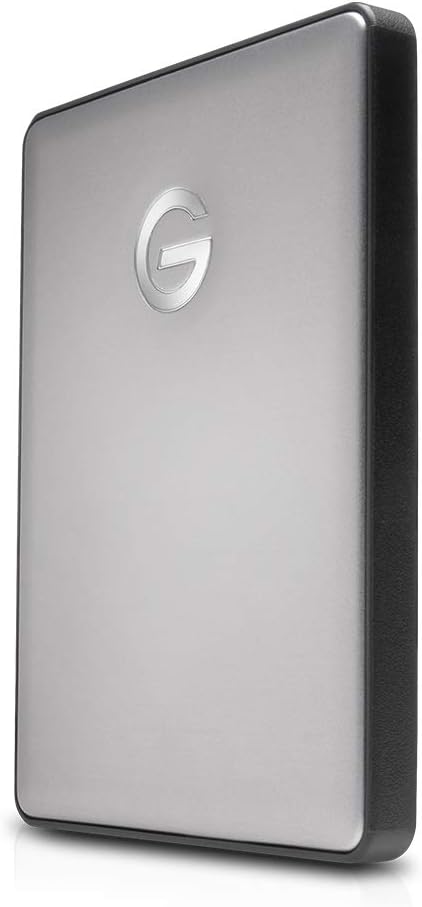 G-Technology 2TB G-DRIVE mobile USB-C (USB 3.1 Gen 1) Portable External Hard Drive Space Gray - 0G10317