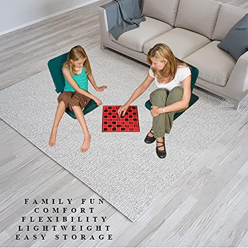 Original BackJack -MADE IN THE USA- Folding Tough Duck Purple Lightweight Floor Seating Chair for Gaming Families Parents Daycare Back Support Reading Yoga Meditation Dorm School