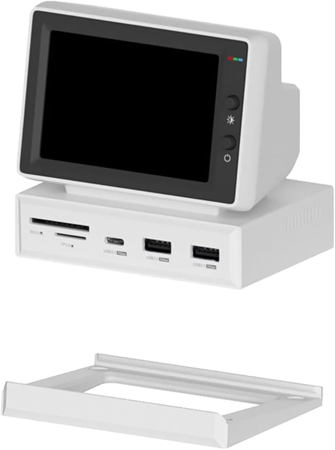 3.5inch Vintage Secondary Screen Monitor Computer Temp Monitor PC Sensor Panel Display PC Temperature Display Support HDMI USB 3.0 Hub SD3.0 TF Card Reader
