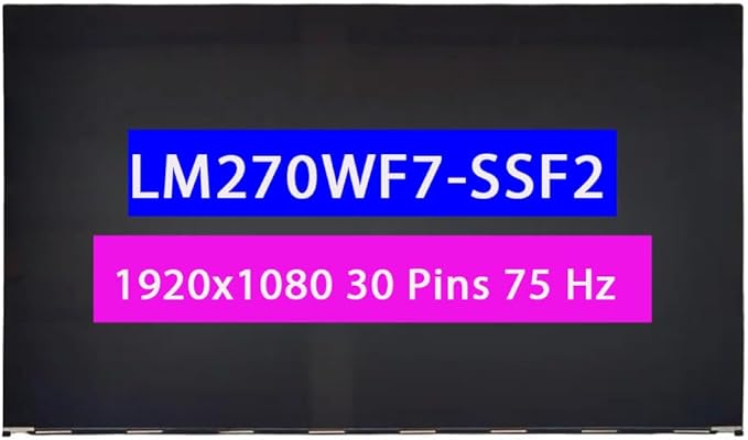 27 Display Panel N43702-001 for HP 27-CR LM270WF7-SSF2 27-CR0000NQ All in One FHD 1920 * 1080 LCD Non-Touch Screen Replacement