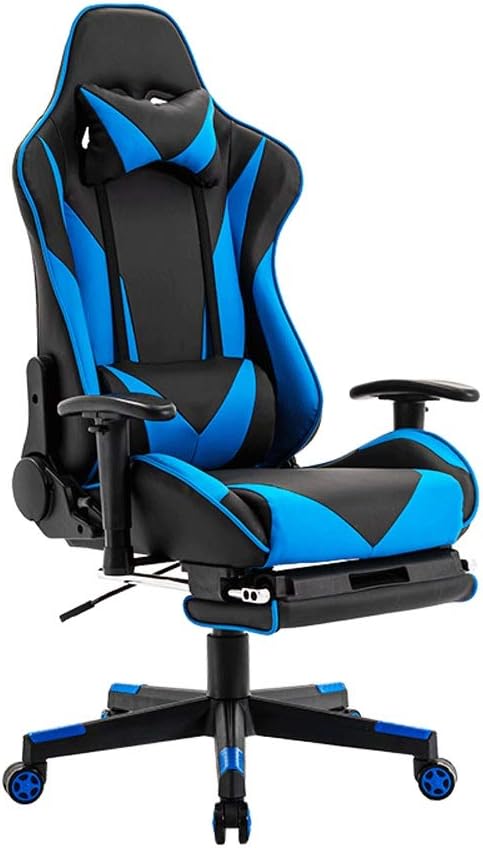 Office Chair Gaming Chair Computer Chair Gaming Chair Safe Durable Office Chair Ergonomic Leather Comfortable Chair for Game Computer Chairs (Color : White-Style)