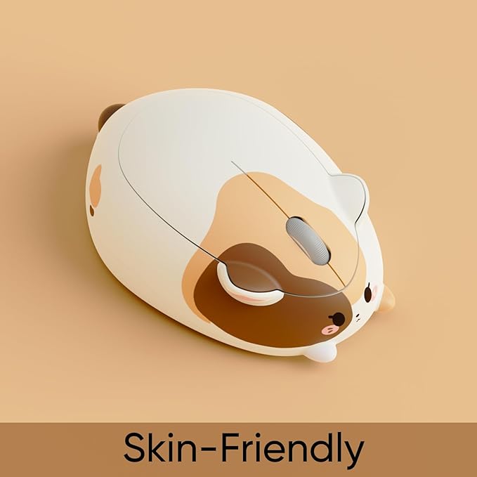 Akko Cat Theme Wireless Gaming Mouse Calico Cat Tri-Mode Mouse BT3.0/BT5.0/2.4G Cute Optical Cordless Cartoon Mice for Computer/Laptop/Desktop/PC Compatible with Mac/Win