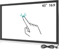 43 Inch Multi 10 Points IR Touch Screen OverlayIR Infrared Touch Frame Driver Free with USB Interface