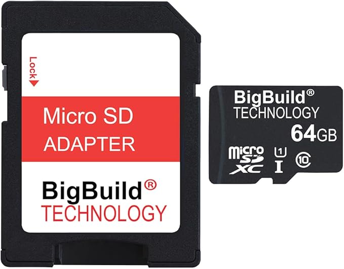64GB Ultra Fast 80MB/s microSDXC Memory Card for Blackview A50/A55/A55 Pro A70/A70 Pro A80s/A80 Plus A90/A95 A100 Mobile