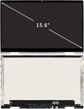 LCD Touch Screen Replacement L93180-001 L93181-001 L93182-001 L93183-001 L82481-440 for HP 15M-ED 15M-ED0013DX 15M-ED0023DX 15M-ED1013DX 15M-ED1023DX + Silver Bezel 15.6 1920x1080