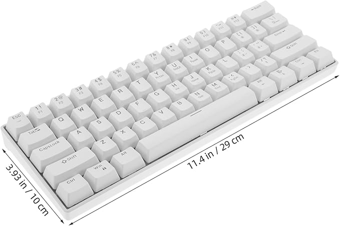 jojofuny Gaming Keyboard Wired Mechanical Keyboard RGB Backlight Ergonomic Design for Pc Laptop
