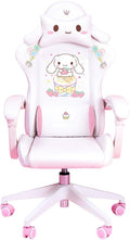 Swivel Chair Cute Cartoon Chair Bedroom Comfortable Computer Chair Home Gaming Study Chair with Armrest Comfortable Sponge Adjustable Height and AngleGirls Stylish Gift