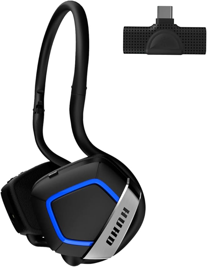 Wireless Gaming Headphones for PS5 PS4 PC Nintendo Switch Computer with mic - Playstion 5 Switch Wireless Gaming Headset with Detachable &amp Adjustable Microphone - On-Ear Foldable