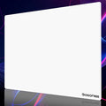 Glass Gaming Mouse Pad Professional Esport Tempered Glass Mouse Pad Ultra-Smooth Micro-Etched Surface for Top Speed and ControlHard Mousepad White (15.7'' x 11.8'')