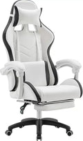 TBQATNTS Pink Girls Gaming ChairCinnamoroll Ergonomic Gaming Chair with FootrestAdjustable Head Pillow and Lumbar Support PC Computer ChairTeen Gaming Chair.Black