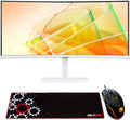 Samsung 34 ViewFinity S65TC Ultra-WQHD 100Hz AMD FreeSync HDR10 Curved Monitor Bundle with Deco Gear Wired Gaming Mouse + Large Extended Pro Gaming Mouse Pad Water Resistant