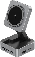 10-in-1 Portable USB-C Hub with Wireless Charger 4K HDMI Made with Aluminum Alloy Casing for Durability Compatible with Mac Windows Compact and Lightweight USB C Docking Station for Travel