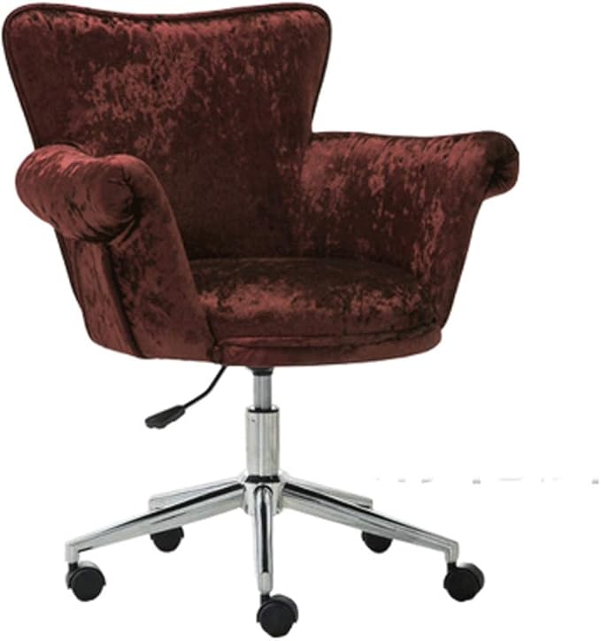 YYDS Chair Study Gaming Chair with Fixed Armrest Computer Chair for Bedroom and Living Room Rotatable Lift Office Esports Chair Ergonomically (Color : Brown)