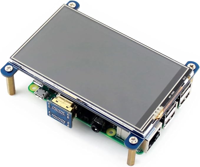 Waveshare 4inch Resistive Touch Screen LCD Compatible with Raspberry Pi 4B/3B+/3A+/2B/B+/A+/Zero/Zero W/WH/Zero 2W CM3+/4 480×800 Resolution HDMI IPS Low Power Consumption Supports Windows