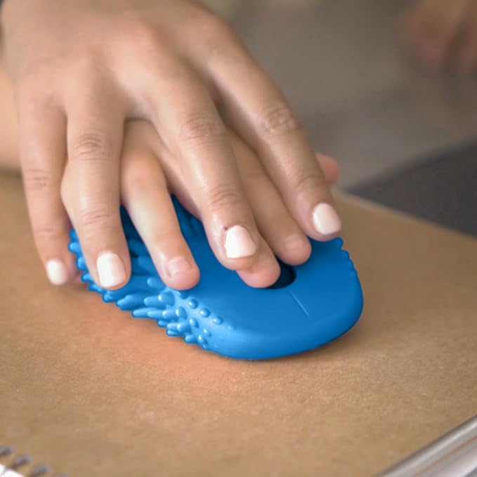 HedgeHog Health Hoglet Wireless Computer Mouse – Cute Functional and Tactile Fidget Tool. Combines Stress Relief with Comfort and Style Perfect for Enhancing Focus and Productivity (Blue)
