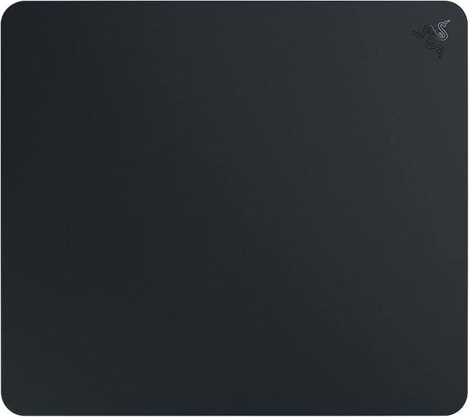 Razer Atlas Tempered Glass Gaming Mouse Mat: Ultra-Smooth Micro-Etched Surface - Dirt and Scratch-Resistant - Anti-Slip Base - Quiet Mouse Movements - Black