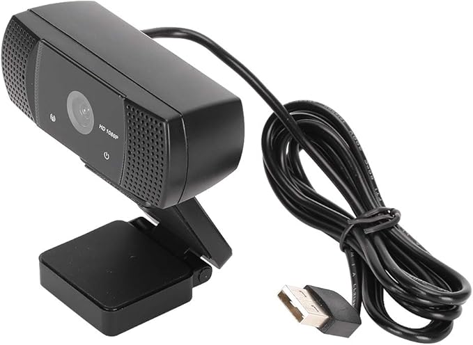 HD Webcam with Built - in Microphone 1080P USB Computer Camera Plug - and - Play Web Camera for Zoom Skype YouTube Wide 115° Field of View Compatible with OS Android