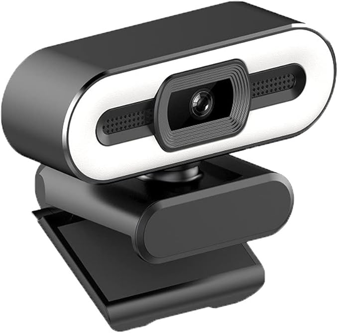 2K Webcam with Microphone with Light LED Computer Camera for Zoom Video Conferencing PC Laptop