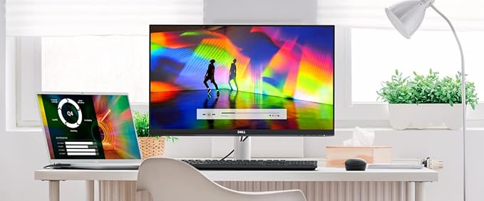 Dell S2421HN 24 Inch Full HD 1080p (1920 x 1080) 75Hz IPS Ultra-Thin Bezel Monitor 2 x HDMI Ports Audio Line Out Adaptive AMD FreeSync Silver