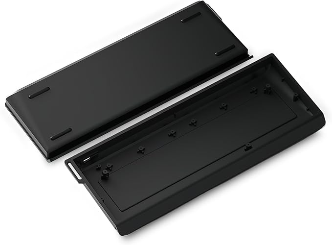 FKZ H60 Aluminum Keyboard Case60% Compact Customized Mechanical Gaming Keyboard Housing Compatible with Wooting60/Win60/GH60/MADLIONS MAD60HE/61Keys Barebones Keyboard DIY (Black)