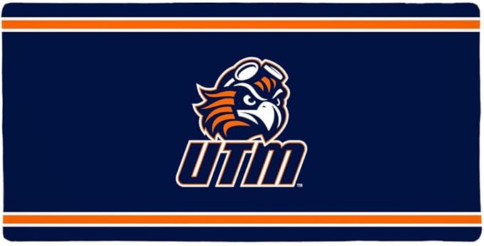 UT Martin Skyhawks Primary Logo Stripes Large Gaming Mouse Pad Desk Mat with Stitched Edges Non-Slip Base for Gamer Home and Office 31.5 x 15.7