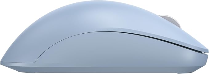 Incase Bluetooth Ergonomic Mouse – Designed by Microsoft – Two Thumb Buttons Easy to Grip Thumb Rest Precision Tracking Connects 3 Devices 15 Month Battery Life PCs/Laptops (Pastel Blue)