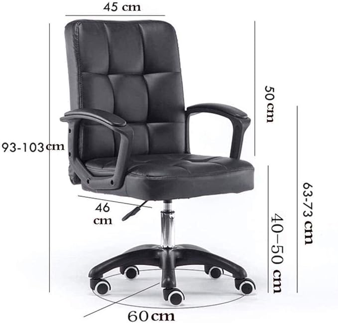 Office Chair Gaming Chair Computer Chair Computer Chair Reclining Lunch Break Chair Office Home Comfortable Chair Ergonomic Fixed Armrest (Color : D)