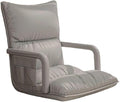 ELEFOCUS Folding Floor Chair Floor Gaming Chair with Back Support 6 Adjustable Positions Chaise Lounger Sofa for Living Room(Grey)