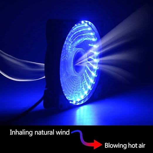 Mute 12cm 33 LEDs RGB Light Cooling Fan Heatsink for Computer PC Case