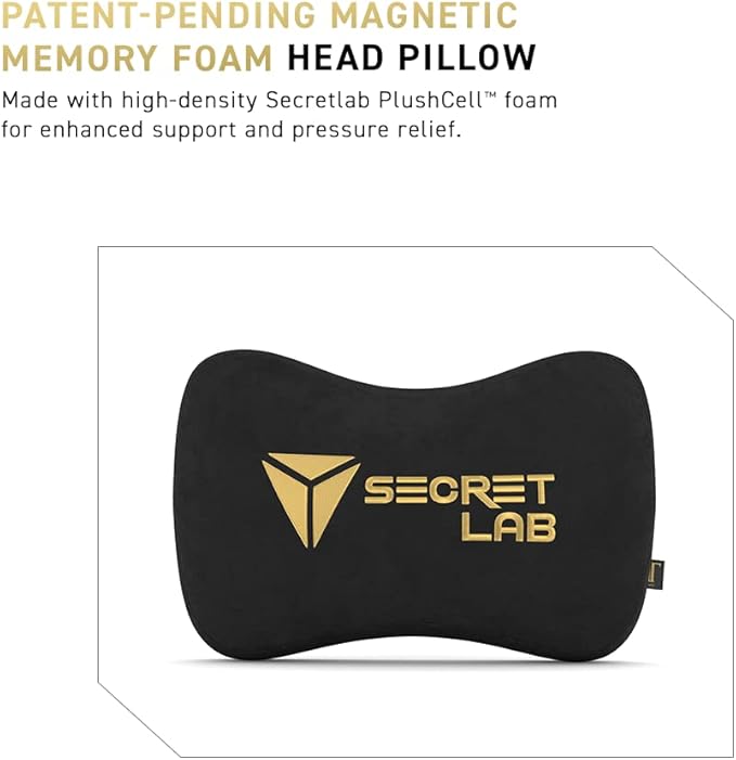 Secretlab Titan Evo House Lannister Gaming Chair - Reclining &amp Heavy Duty Computer Chair with 4D Armrests - Magnetic Head Pillow &amp Lumbar Support - Up to 395 lbs - Red/Gold - Leatherette