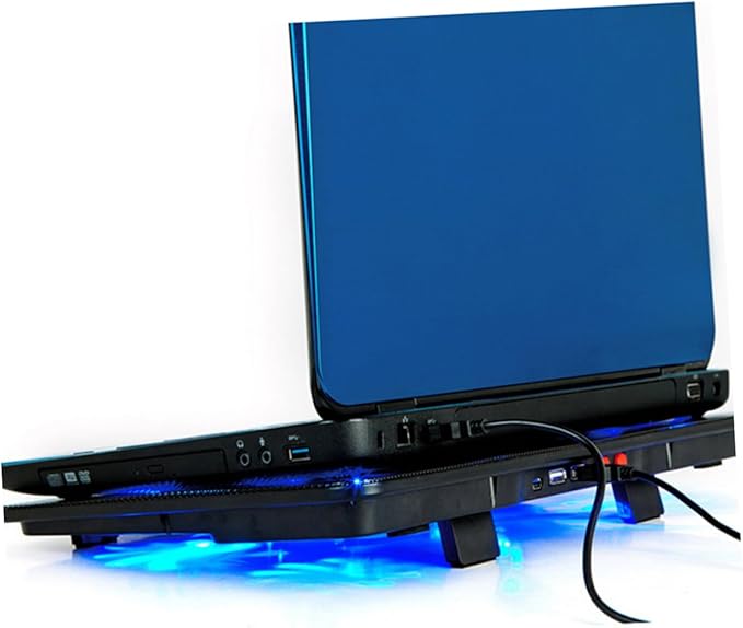Angoily Laptop Cooling Pad with Quiet Fans Efficient Cooler Pad for Gaming and Office Use Mat for Enhanced Airflow and Heat Dissipation