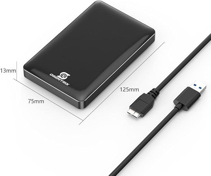 O1-BK 1TB USB 3.0 Pocket-Size Portable External Hard Drive (for Windows MacOS Xbox PS)