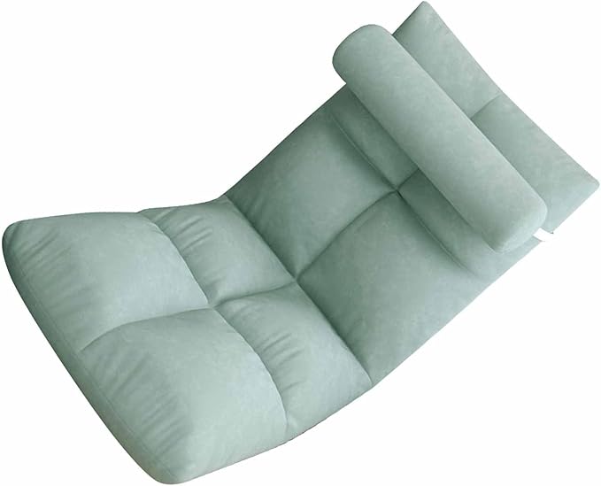 AUNMAS Floor Chair Adjustable Backrest Skin Friendly Flannel Heavy Duty Metal Frame Foldable Sofa Chair for Reading Gaming Working Watching TV and Meditation Suitable for