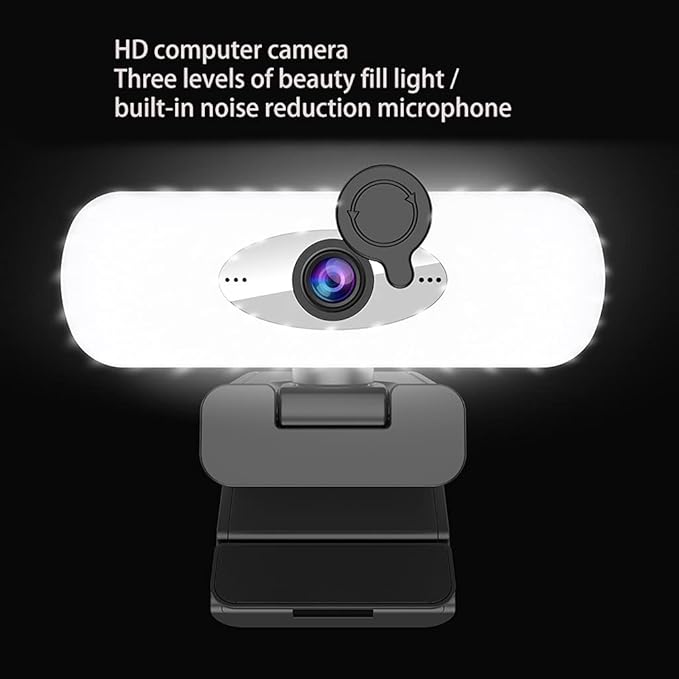 Webcam Full 1080P Web Camera USB for W/Built-in Mic for Computer Video Live Teach