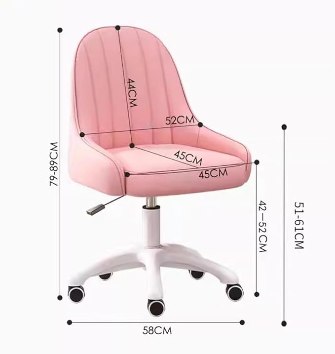 KITCISSL Desk Chair Computer Chair Video Game Chairs for Bedroom Gaming Chair Lift Makeup Chair Accent Chairs Girls Dormitory Swivel Office Chair for Living Room Home Office(Gray A)