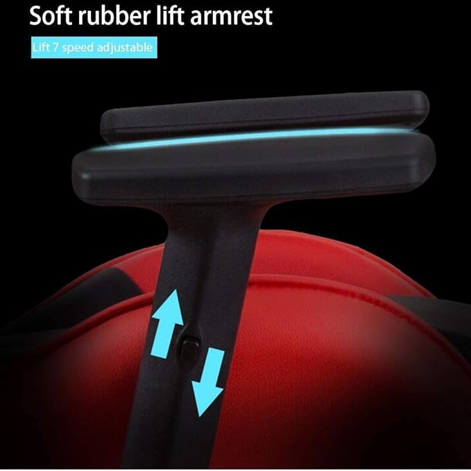 Office Chair E-Sports Chair Ergonomic High-Back Racing Chair Lift Swivel Chair Video Game Chair Armrest Seat Office Chair Chair (Color : Black) Needed