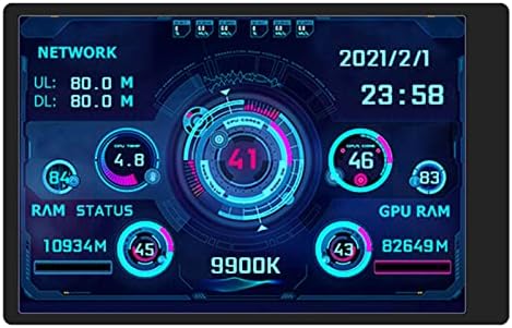 Walfront Mini Monitor Display 320x480 Portable Smart Monitor for Computer Various Modes USB Mini Secondary Screen