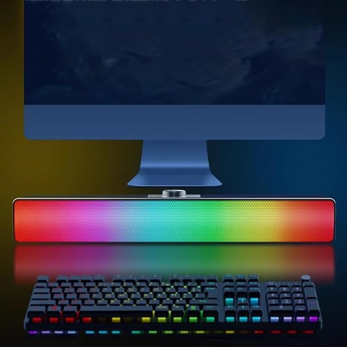 Computer Audio Desktop Heavy Subwoofer Laptop Home Wired Small Speaker Light E-Sports Games