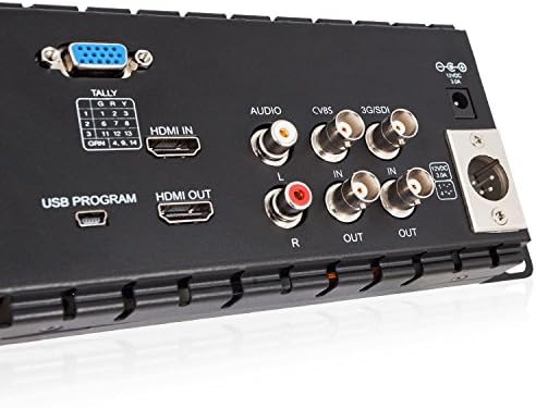 FEELWORLD Triple 5 2RU 800×480 Broadcast LCD Rack Mount Monitor with 3G-SDI HDMI AV Input and Output T51