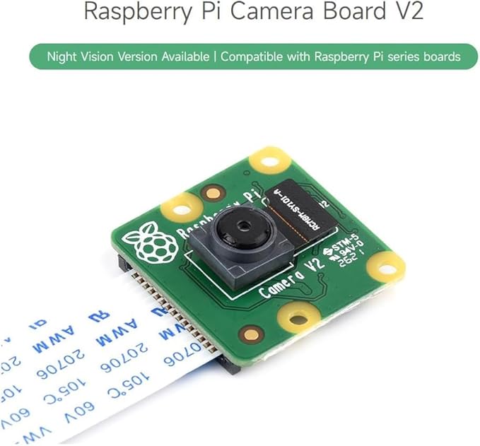 RPi Noir Camera V2 Kit for Raspberry Pi Official Infrared Night Vision Module Sensor 8-megapixel 3280×2464 1080p V2.1 for Raspberry Pi 5 4 Zero CM3/3+/4 Jetson Nano VisionFive2 @XYGStudy