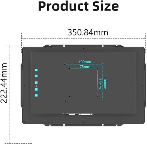 13.3-inch Industrial Touch Screen Monitor 10-Point Capacitive Open Frame Design Full HD 1920x1080 for Kiosk ATM Vending Machine (Embedded Mount IP65 Waterproof Front)