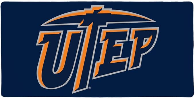 University of Texas at El Paso Primary Logo Large Gaming Mouse Pad Desk Mat with Stitched Edges Non-Slip Base for Gamer Home and Office 31.5 x 15.7