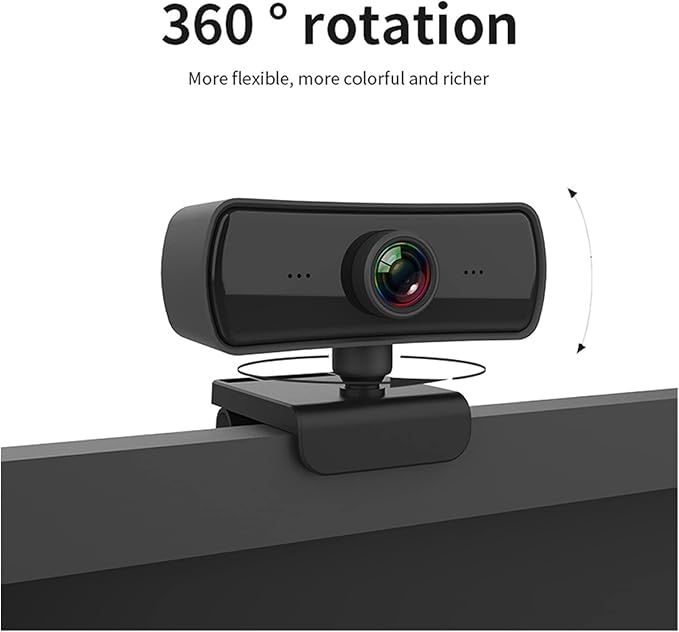 Web Camera Webcam 2K 25601440P HD Computer PC Web Cam with Microphone USB Plug and Play Video Call Laptop Gamer Webcast Live Mini Camera for Gaming Video Calling Recording