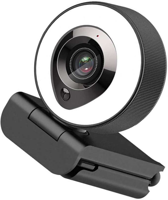 Veemoon 4k High Definition Webcam with Auto-Focusing USB Computer Camera and Built-in Mic for Live Streaming Video Conferencing and Vlogging with Fill-in Light