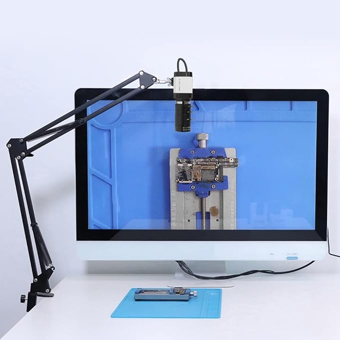 Microscope Kit 2 Megapixel 30fps 2560x1440 MJPG High Speed UVC USB Webcam MJPG H_D Industrial Webcam with H_D CS Lens for PC Camera Live Stream Microscope Lens Adapters(Camera 8-50mm Lens)