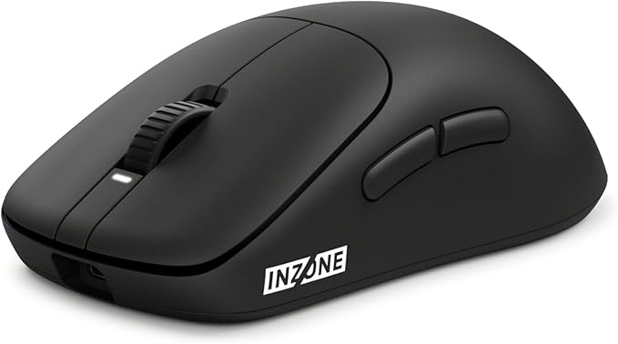 Sony INZONE Mouse-A Ultra-Lightweight 48g Wireless Gaming Mouse with Dongle Optical Switch 8000Hz Polling 30K DPI Sensor 90Hr Battery Customizable Buttons USB-C