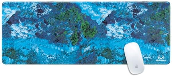 Skinit Large Gaming Mouse Pad - Officially Licensed Xtreme Blue Camo Design with Stitched Edges Waterproof Non-Slip Rubber Base Desk Mat for Keyboard &amp Mouse 31.5 x 11.8 inches