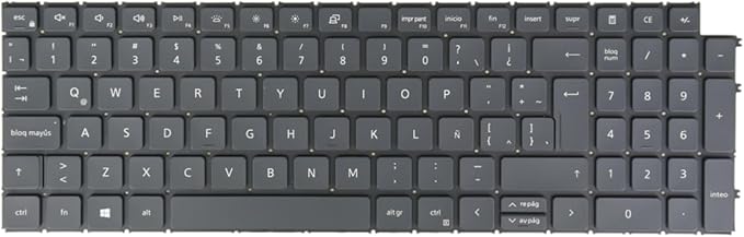 Laptop Replacement Keyboard for Dell Latitude 3520 3530 P108F Backlit Without Palmrest Cover (Latin Spanish Layout (LA Español Ñ) Black)